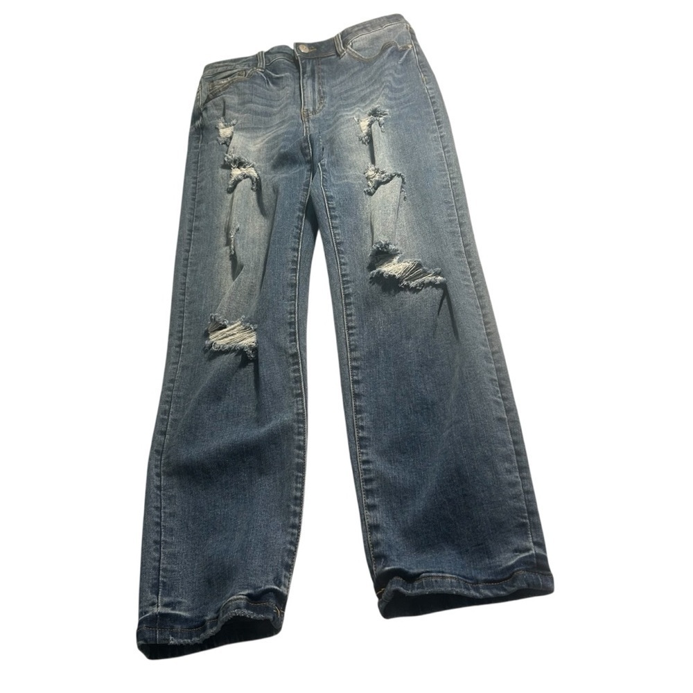 Insane Oene Distressed High Waist Straight Leg Jeans Sz 29